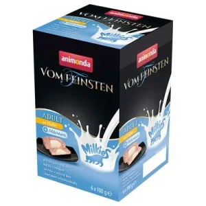 animonda Vom Feinsten Adult Milkies 6 x 100 g con pollo y centro de leche