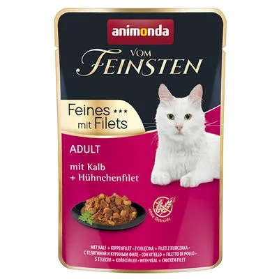 animonda Vom Feinsten Adulto 18 x 85 g Con ternera y filete de pollo