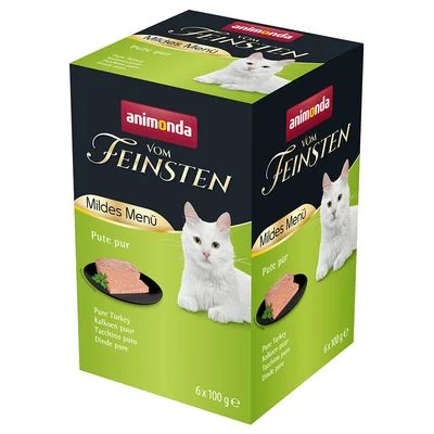 animonda Vom Feinsten Menú Suave Adult 6 x 100 g Pavo puro