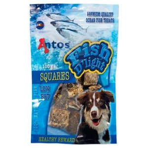 Antos | Golosinas para perros Dados de Pescado | 100grs