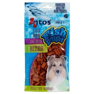 Antos Golosinas para perros trocitos de Salmón 100grs