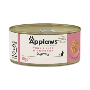 Applaws Cat en salsa 24 x 70 g - Pack Ahorro Filete de atún con gambas