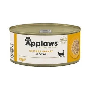 Applaws en caldo 12 x 156 g latas para gatos - Pack Ahorro Pechuga de pollo