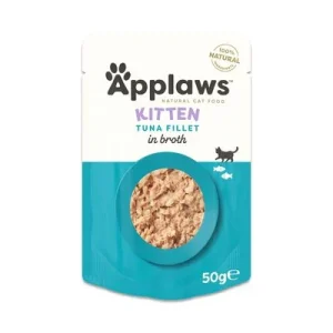 Applaws Natural Kitten en caldo 24 x 50 g - Pack ahorro Filete de atún