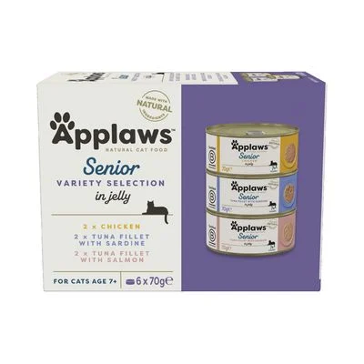 Applaws Senior 6 x 70 g Pack mixto (3 variedades)