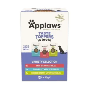 Applaws Taste Toppers 6 x 85 g Pack de prueba en caldo