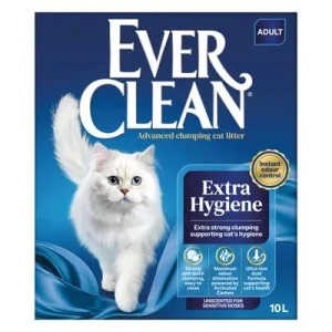 Arena aglomerante Ever Clean® Extra Higiene - Unscented for Sensitive Noses 10 l