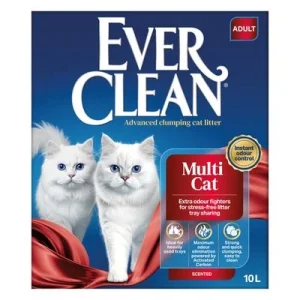 Arena aglomerante Ever Clean® Multi Cat 10 l
