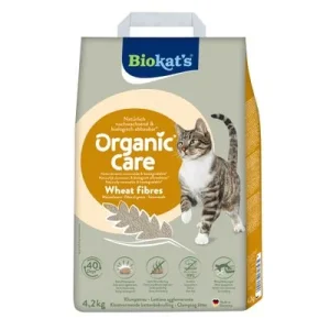 Arena Biokat's Organic Care Wheat Fibres para gatos 4,2 kg