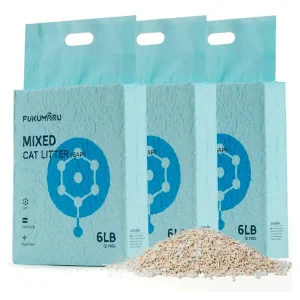 Arena para Gatos Fukumaru Tofu y Carbón activado | 100% Natural y Desechable