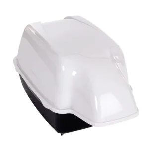 Arenero cubierto Ferplast Outdoor para gatos Negro y blanco