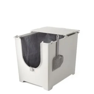 Arenero cubierto Modkat Flip para gatos Blanco
