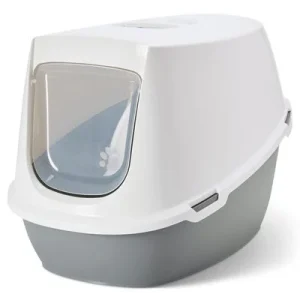 Arenero Savic Robin Jumbo para gatos gris claro / blanco