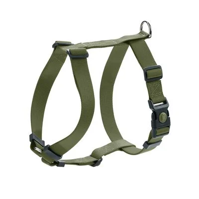 Arnés HUNTER London Vario Rapid verde oliva para perros XXS-XS: 32-52 cm de perímentro del abdomen