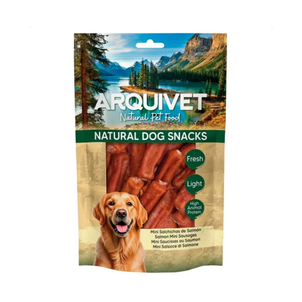 ARQUIVET Mini salchichas de salmón 100g