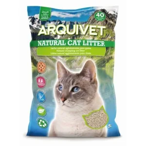 ARQUIVET Natural Cat Litter, Lecho Arena Ecologico 5l