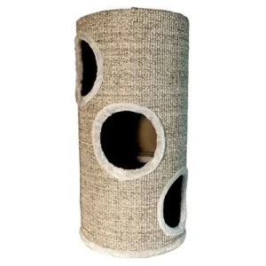 ARQUIVET Rascador Gato Beige con Agujeros 70cm