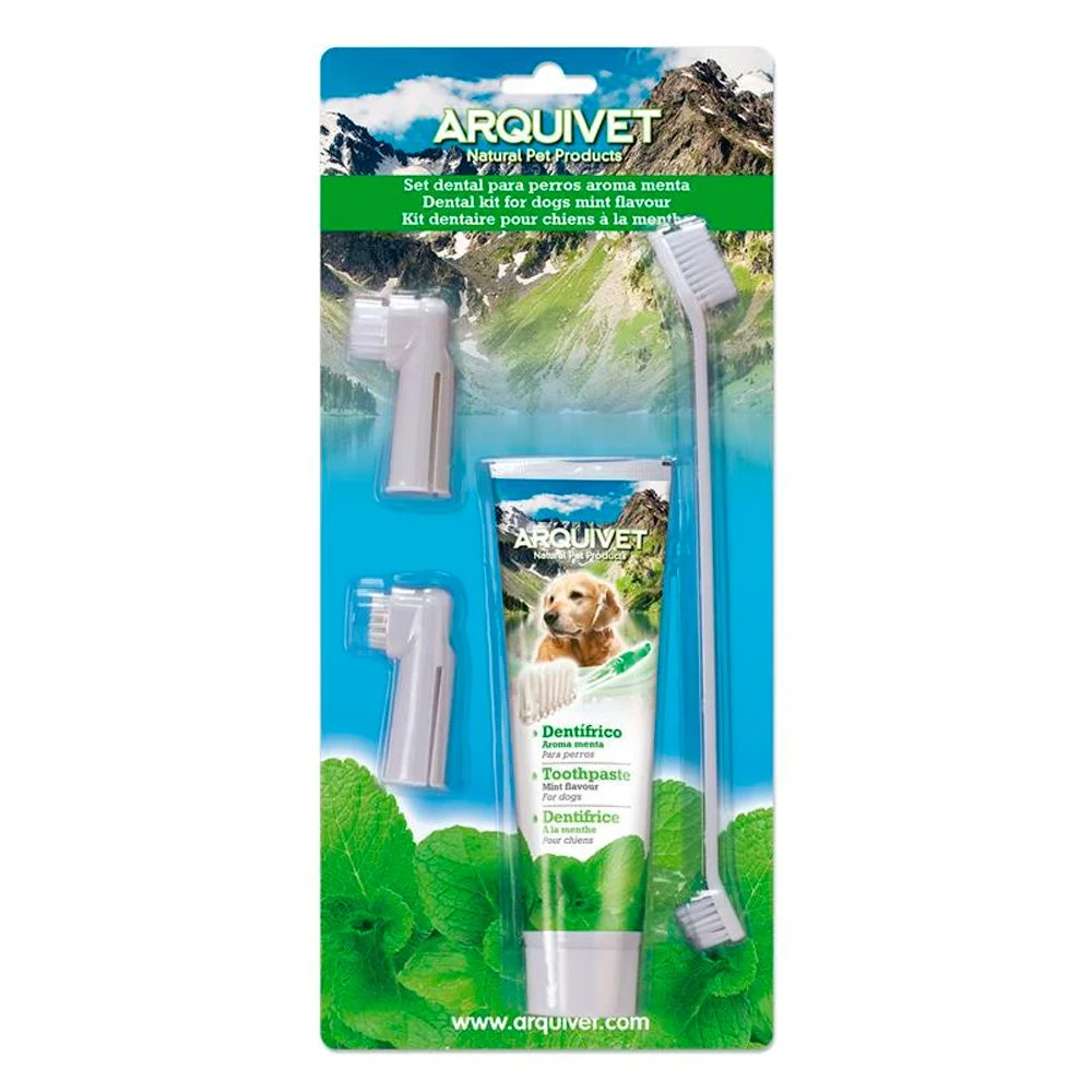 Arquivet Set de Pasta de Dientes y Cepillos sabor Menta