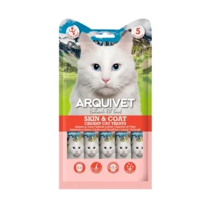 ARQUIVET Snack cremoso de Salmón y Atún – SKIN & COAT – Creamy Cat Treats