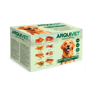 ARQUIVET Snacks naturales – 8 sabores – Variety pack