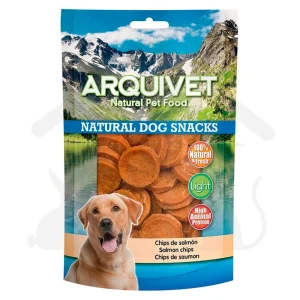 ARQUIVET Snacks naturales | Chips de salmón 100g