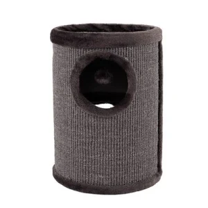 Barril rascador Lionto con sisal, gris 50 x 36 x 36 cm (Al x L x An)