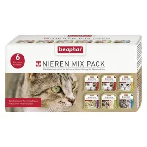 beaphar Dieta Insuficiencia Renal 24 x 100 g - Pack Ahorro Pack mixto: 5 variedades