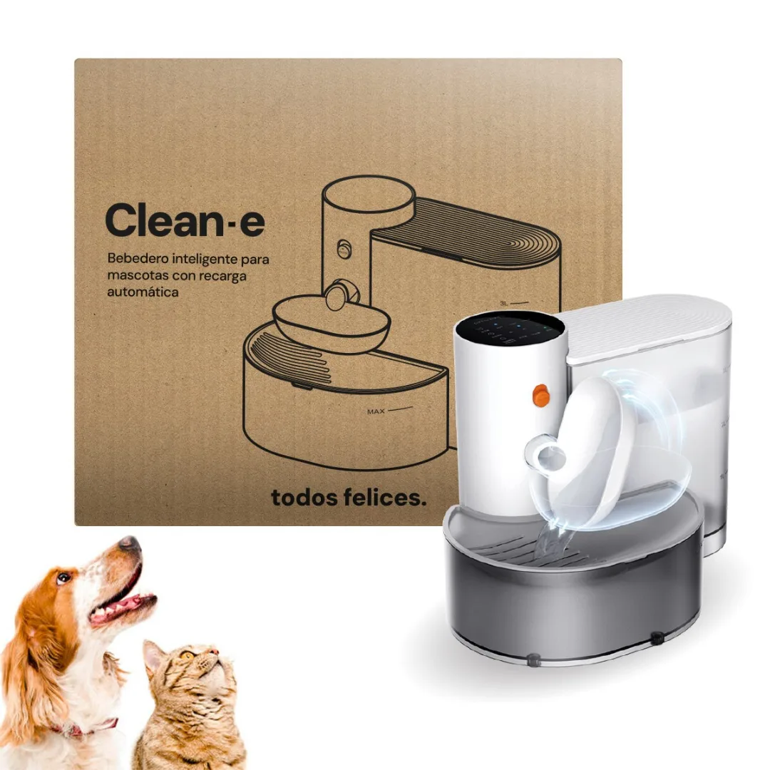 BEBEDERO INTERACTIVO PARA GATOS BEEPAW CLEAN-E INALAMBRICO
