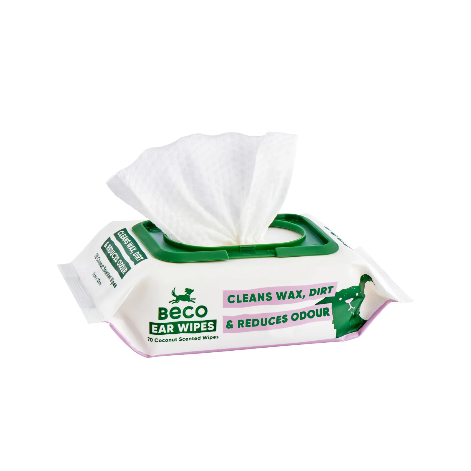 Beco Dog Ear Wipes - Coconut - Image 2