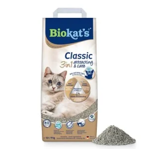 Biokat's Classic Attracting & Care arena aglomerante para gatos 10 l