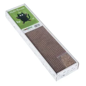 Bloque rascador Multi-Scratch de cartón 47 x 12 x 5 cm (L x An x Al), con mariposas