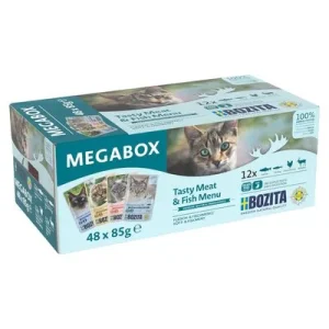 Bozita Bocaditos en salsa en bolsitas 48 x 85 g - Megapack Mix (4 variedades)