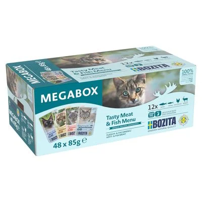 Bozita Bocaditos en salsa en bolsitas 48 x 85 g - Megapack Mix (4 variedades)