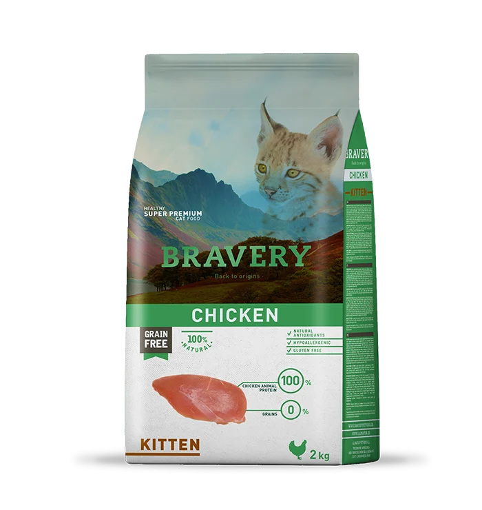 Bravery Kitten Pollo 2KG