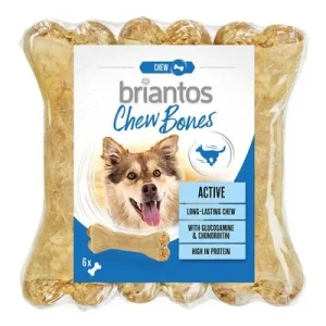 Briantos Chew Bones Active huesos con glucosamina y condroitina 6 x 12 cm (330 g)