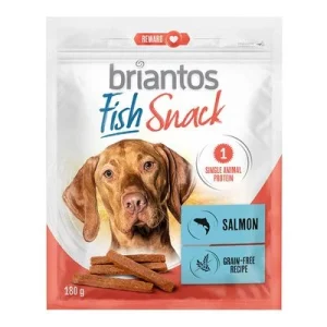 Briantos Fish Snacks, atún y salmón, para perros Salmón (2 x 180 g)