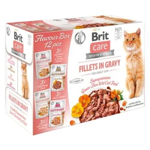 Brit Care Cat filetes en salsa 12 x 85 g Pack mixto