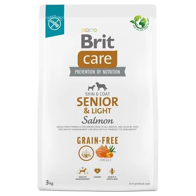Brit Care Dog Grain-free Senior & Light con salmón y patata 3 kg