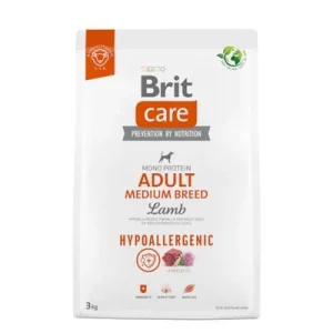 Brit Care Hypoallergenic Adult Medium Breed con cordero y arroz 3 kg