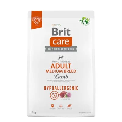 Brit Care Hypoallergenic Adult Medium Breed con cordero y arroz 3 kg
