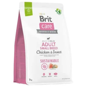 Brit Care Sustainable Adult Small Breed con pollo e insectos 3 kg