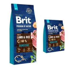 Brit Premium by Nature 18 kg pienso para perros en oferta: 3 kg ¡gratis! Sensitive cordero (15 + 3 kg ¡gratis!)