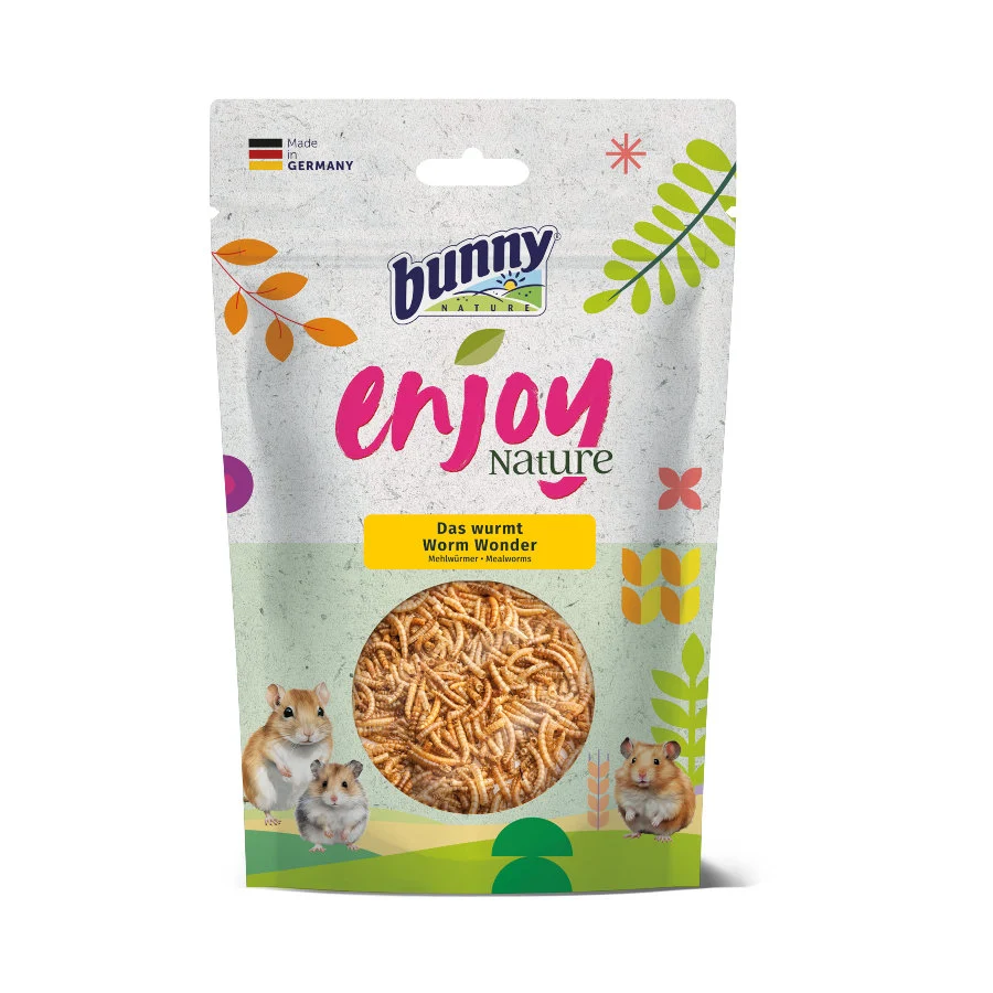 Bunny Enjoy Nature Worm Wonder para conejos enanos y pequeños mamíferos
