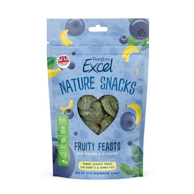 Burgess Excel Nature Snacks Fruity Feasts 60 g