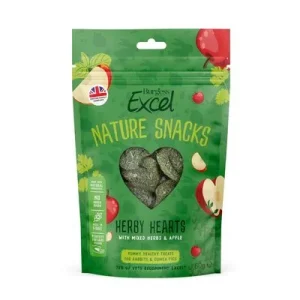 Burgess Excel Nature Snacks Herby Hearts 60 g