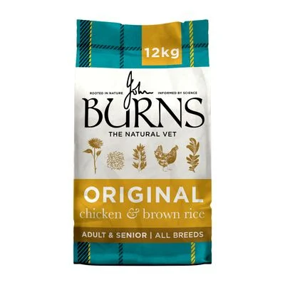 Burns Adult & Senior Original pollo y arroz integral 12 kg