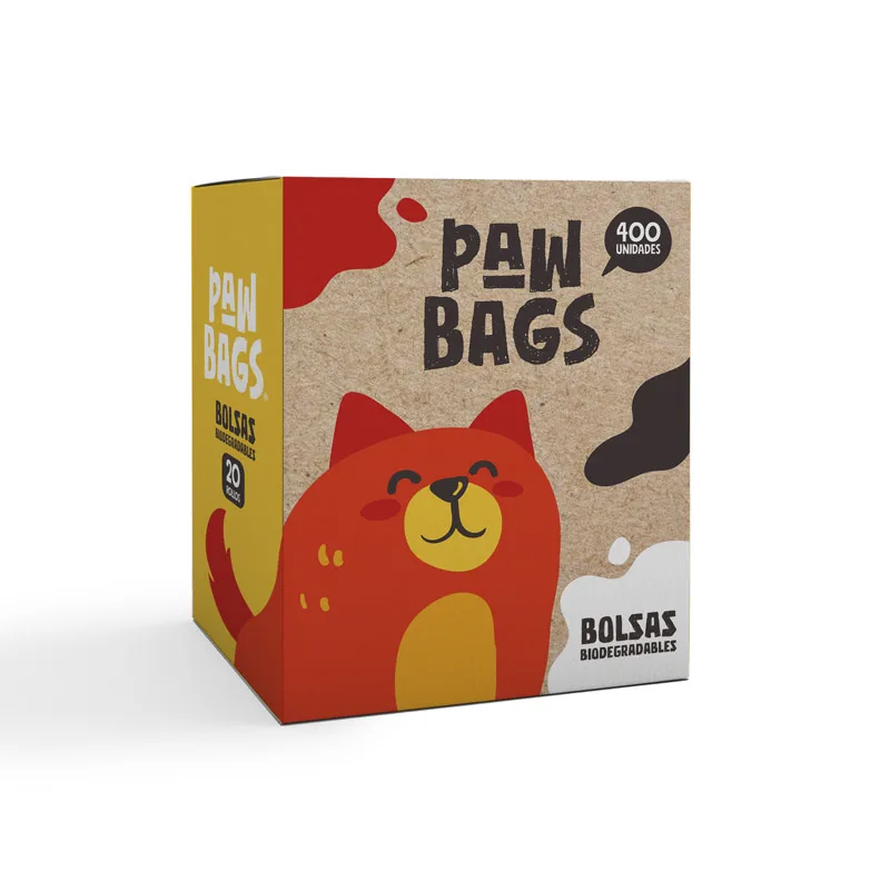 Caja De Bolsas Biodegradables Paw Bags (400 bolsas)