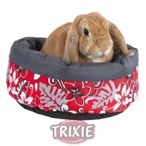 Cama Suave Flower 35cm Rojo/Gris