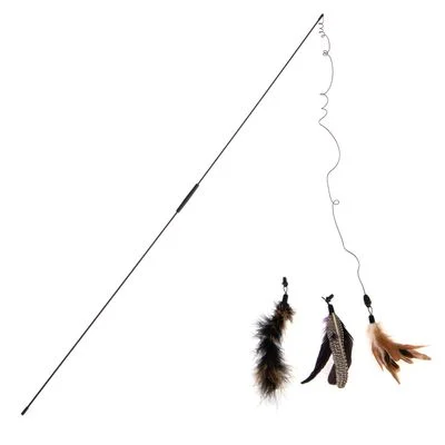 Caña con plumas 3 en 1 XXL para gatos 1 unidad