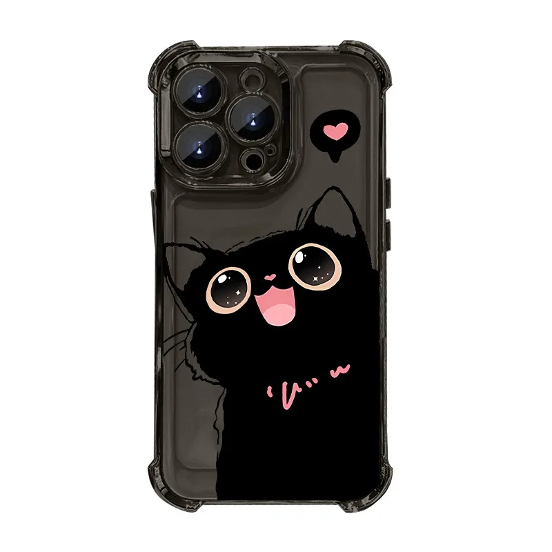 Carcasa Happy Cat Negro